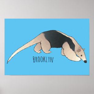 Póster Ilustracion personalizado de Tamandua