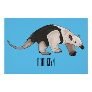 Póster Ilustracion personalizado de Tamandua
