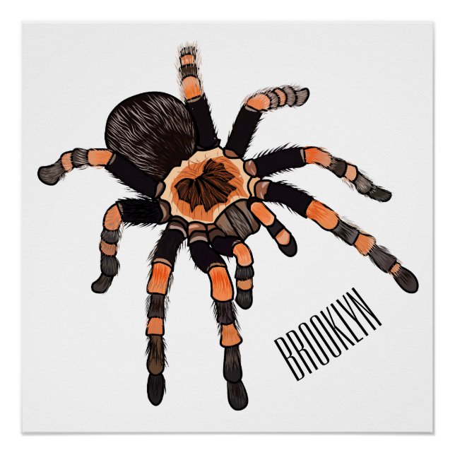 Póster Ilustracion personalizado de Tarantula (Anverso)