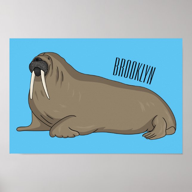 Póster Ilustracion personalizado de Walrus (Frente)