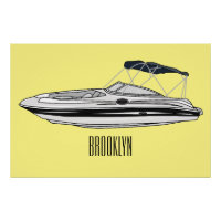 Ilustracion personalizado en motocicleta