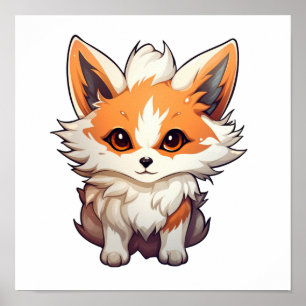 Póster ilustracion personalizado fox