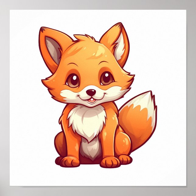 Póster ilustracion personalizado fox (Frente)