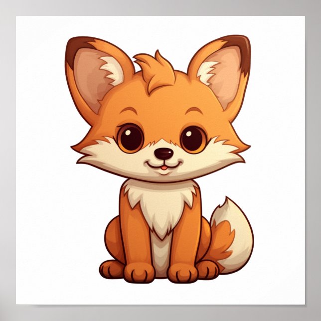 Póster ilustracion personalizado fox (Frente)