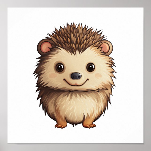 Póster ilustracion personalizado hedgehog (Frente)