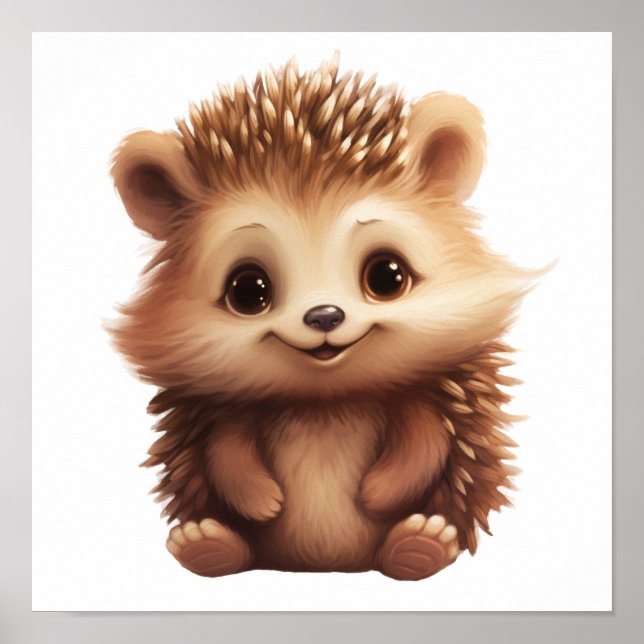 Póster ilustracion personalizado hedgehog (Frente)