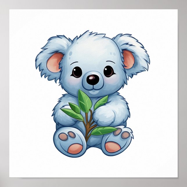 Póster ilustracion personalizado koala (Frente)