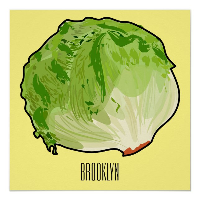 Póster Ilustracion personalizado Lettuce (Anverso)