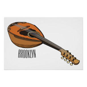 Póster Ilustracion personalizado Mandolin
