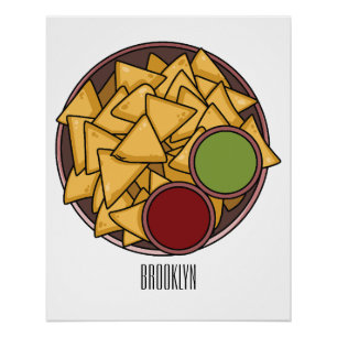 Póster Ilustracion personalizado Nachos