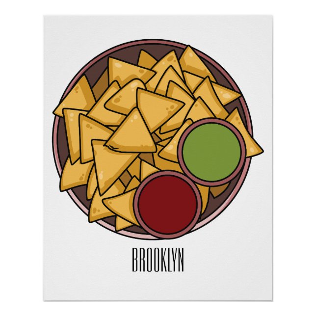 Póster Ilustracion personalizado Nachos (Anverso)