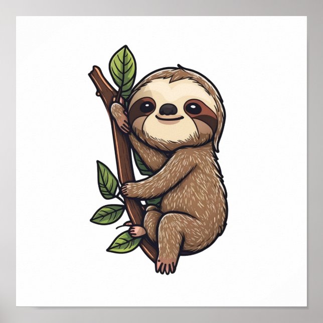Póster Ilustracion personalizado Sloth (Frente)