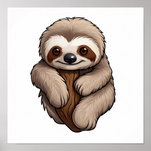 Póster ilustracion personalizado sloth (Frente)