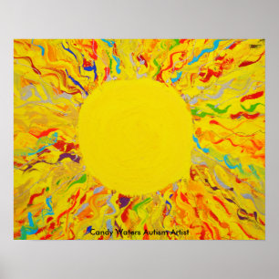 Póster "Ilustración" por artista de autismo Candy Waters