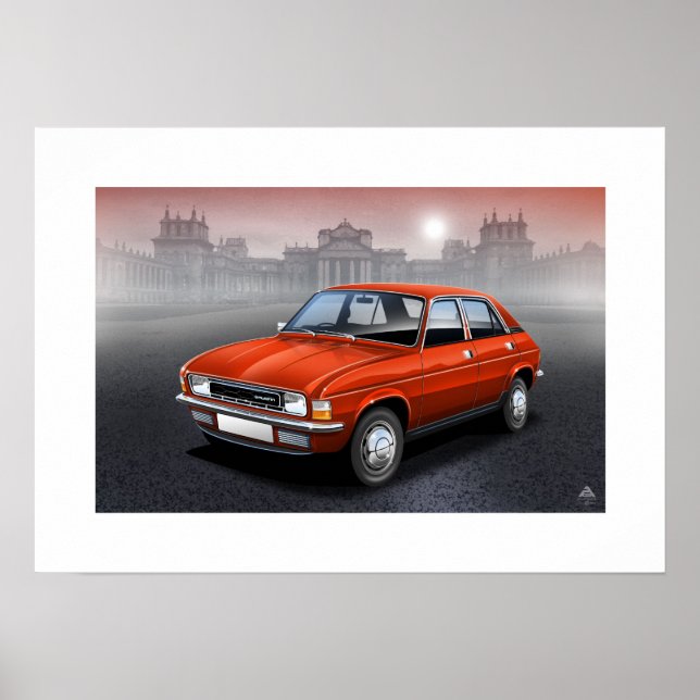 Póster Ilustracion Poster Austin Allegro (Frente)