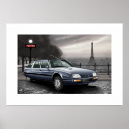 Póster Ilustracion Poster Citroen CX Prestige Turbo 2