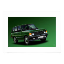Ilustracion Poster de Range Rover Vogue