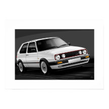 Ilustracion Poster GTI mk2