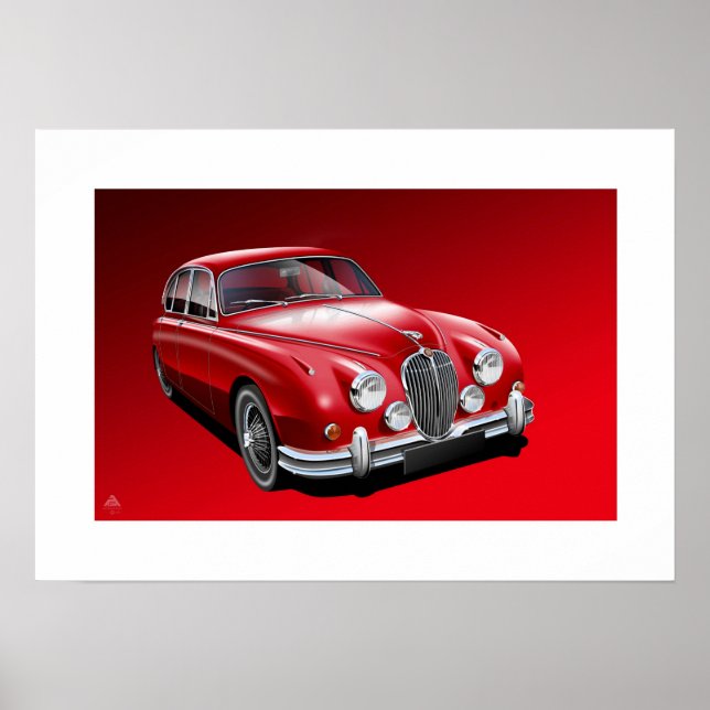 Póster Ilustracion Poster Jaguar MK2 (Frente)