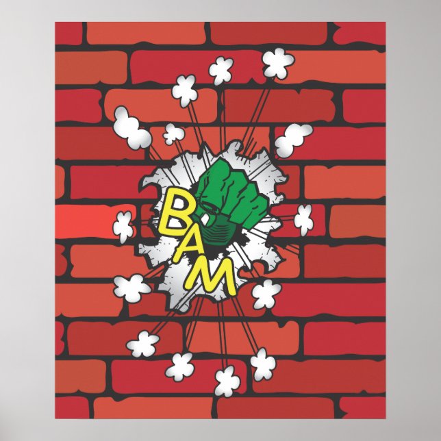 Póster Ilustracion poster Knockout del cómic (Frente)