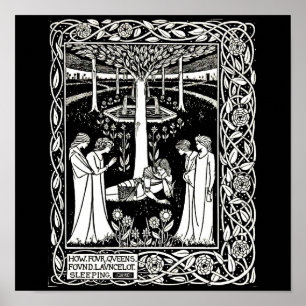 Póster Ilustracion poster-Vintage-Aubrey Beardsley 15