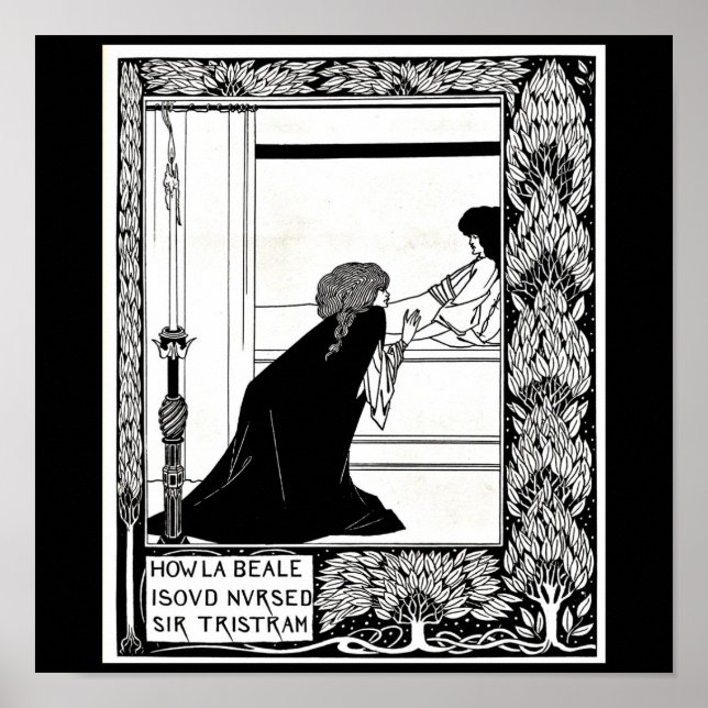 Póster Ilustracion poster-Vintage-Aubrey Beardsley 21 (Frente)