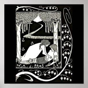 Póster Ilustracion poster-Vintage-Aubrey Beardsley 23