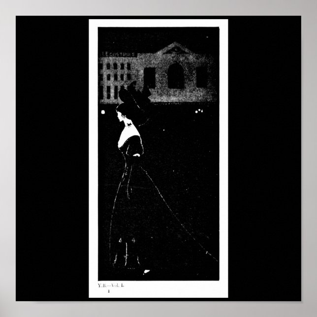 Póster Ilustracion poster-Vintage-Aubrey Beardsley 39 (Frente)