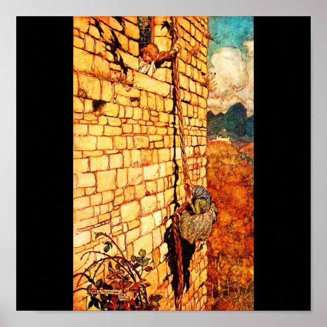 Póster Ilustracion poster-Vintage-Rackham 20 (Frente)