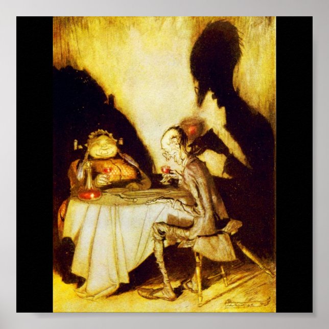 Póster Ilustracion poster-Vintage-Rackham 24 (Frente)