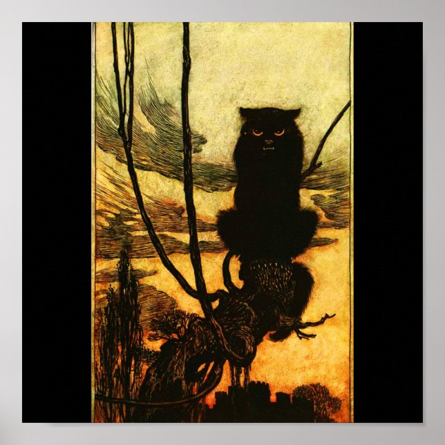 Póster Ilustracion poster-Vintage-Rackham 26 (Frente)