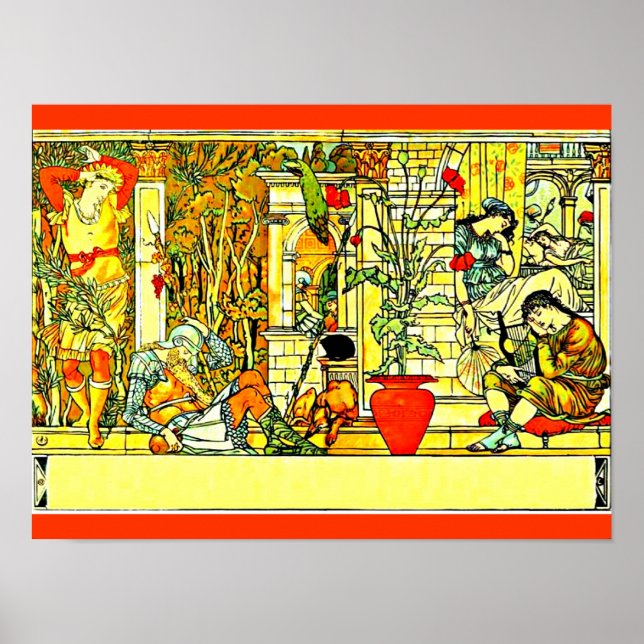 Póster Ilustracion-poster-Vintage-Walter Crane (Frente)