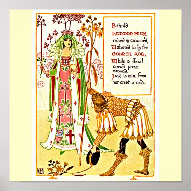 Póster Ilustracion-poster-Vintage-Walter Crane 11 (Frente)