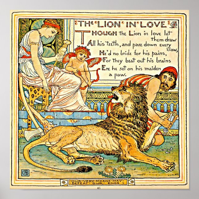 Póster Ilustracion-poster-Vintage-Walter Crane 22 (Frente)