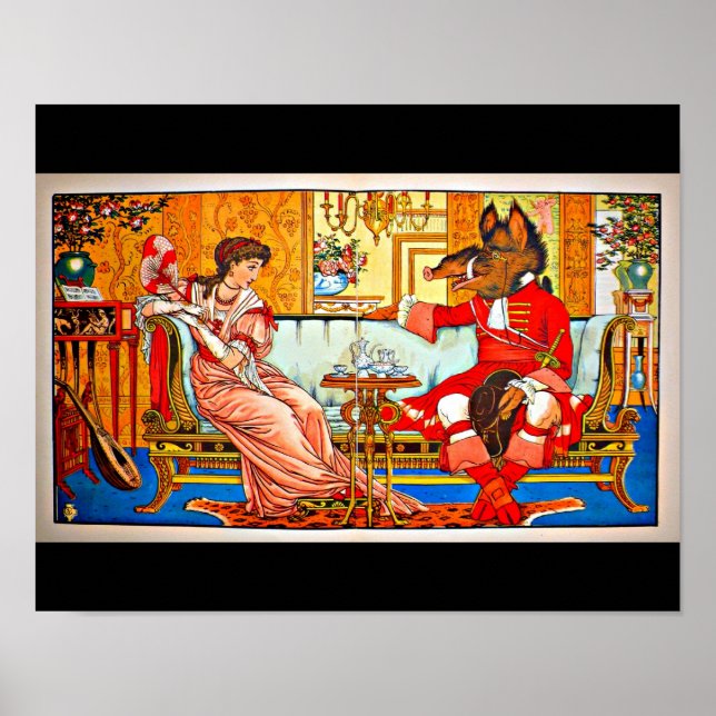 Póster Ilustracion-poster-Vintage-Walter Crane 59 (Frente)