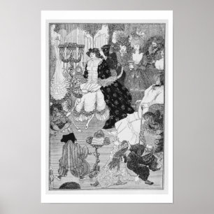 Póster Ilustracion, probablemente de la batalla del galán