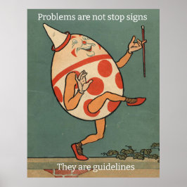 Póster Ilustracion Retro Humpty Dumpty. Texto editable