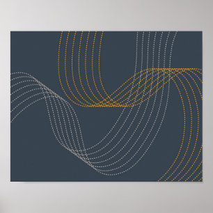 Póster Ilustracion sencillo, moderno, elegante, fresco y