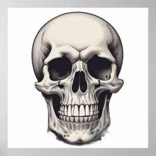 Póster Ilustracion Skull