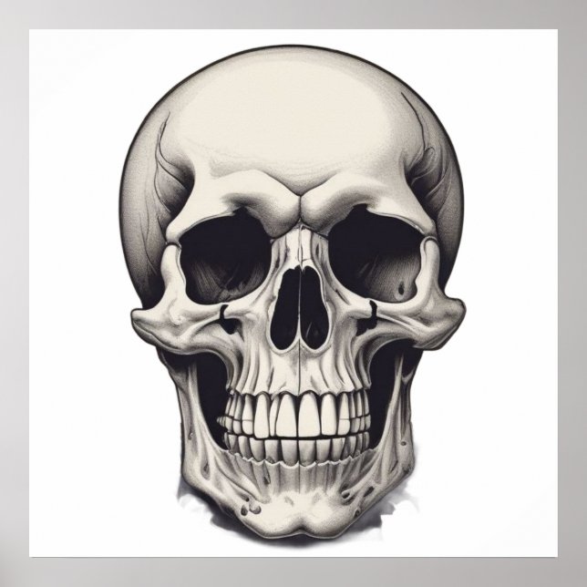 Póster Ilustracion Skull (Frente)