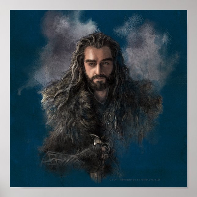PÓSTER ILUSTRACION THORIN OAKENSHIELD™ (Frente)