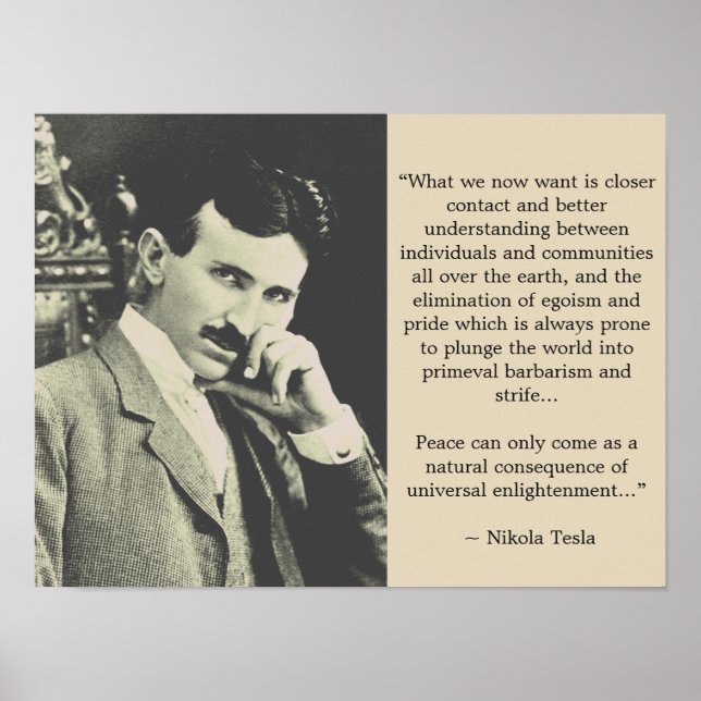 Póster Ilustración universal - Poster Tesla (Frente)