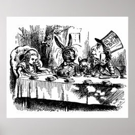 Póster ilustracion ventilado poster Alicia en el país de