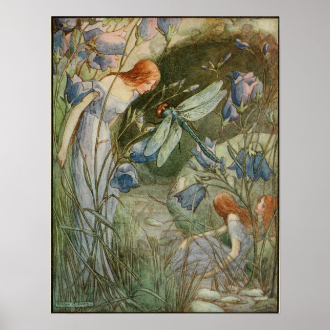 Póster Ilustracion vintage de Frank C. Pape (Frente)