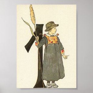 Póster Ilustración vintage de Ottilia Adelborg Mini