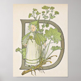 Póster Ilustracion vintage de Ottilia Adelborg Poster