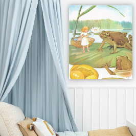 Póster Ilustración vintage de Thumbelina por Elsa Beskow