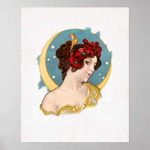 Póster Ilustracion vintage de una Poster