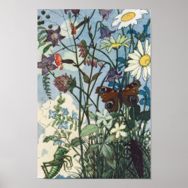 Póster Ilustracion Vintage Else Wenz Vietor Poster