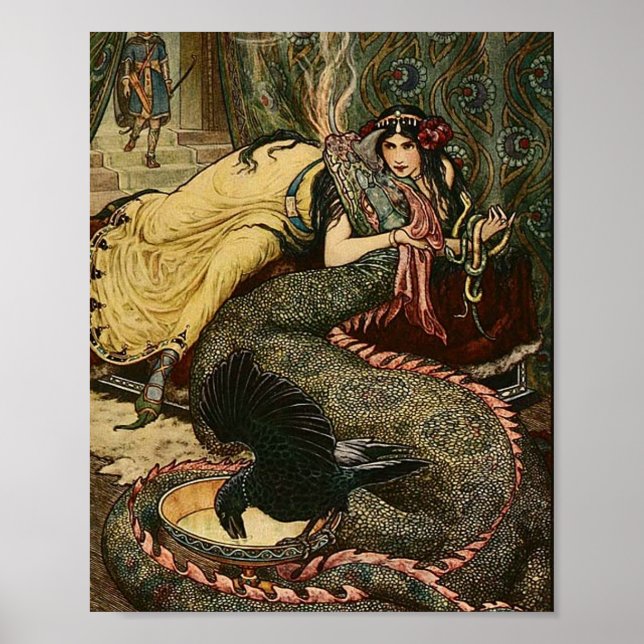 Póster Ilustración vintage Frank C. Pape Cartel (Frente)